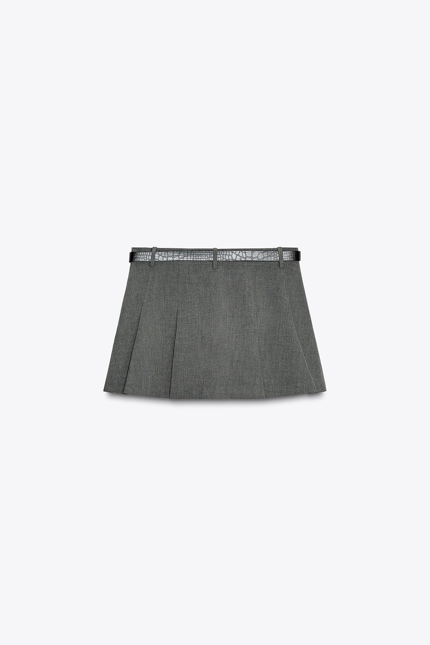 PLEATED BELTED SKORT