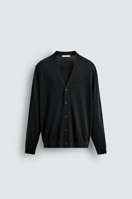 100% WOOL CARDIGAN