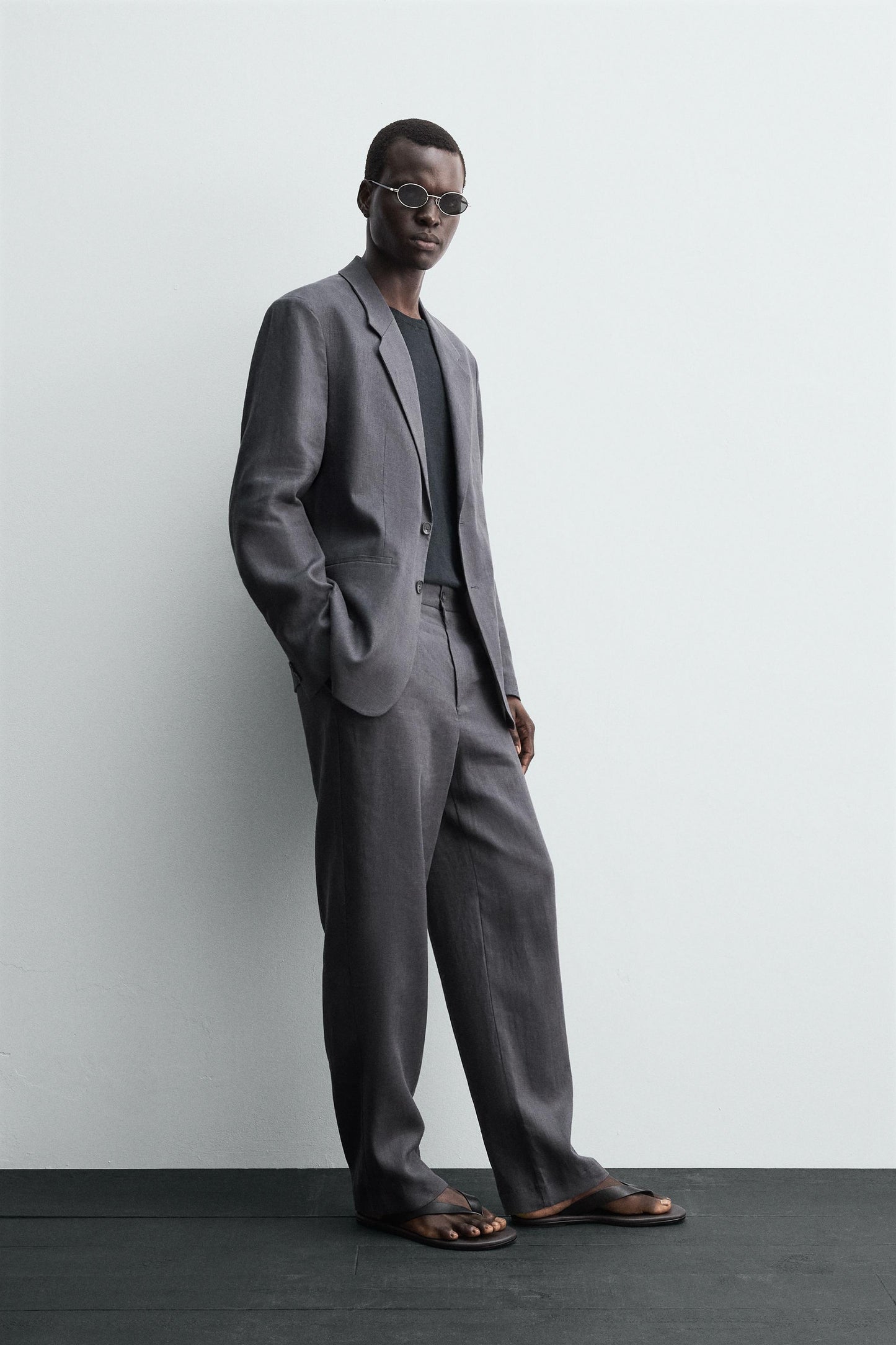 100% LINEN SUIT BLAZER