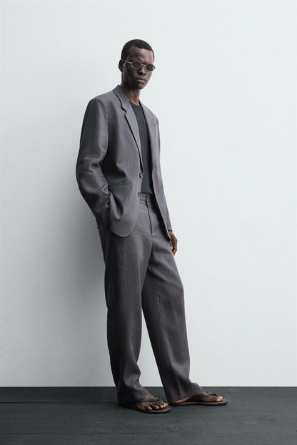 100% LINEN SUIT BLAZER