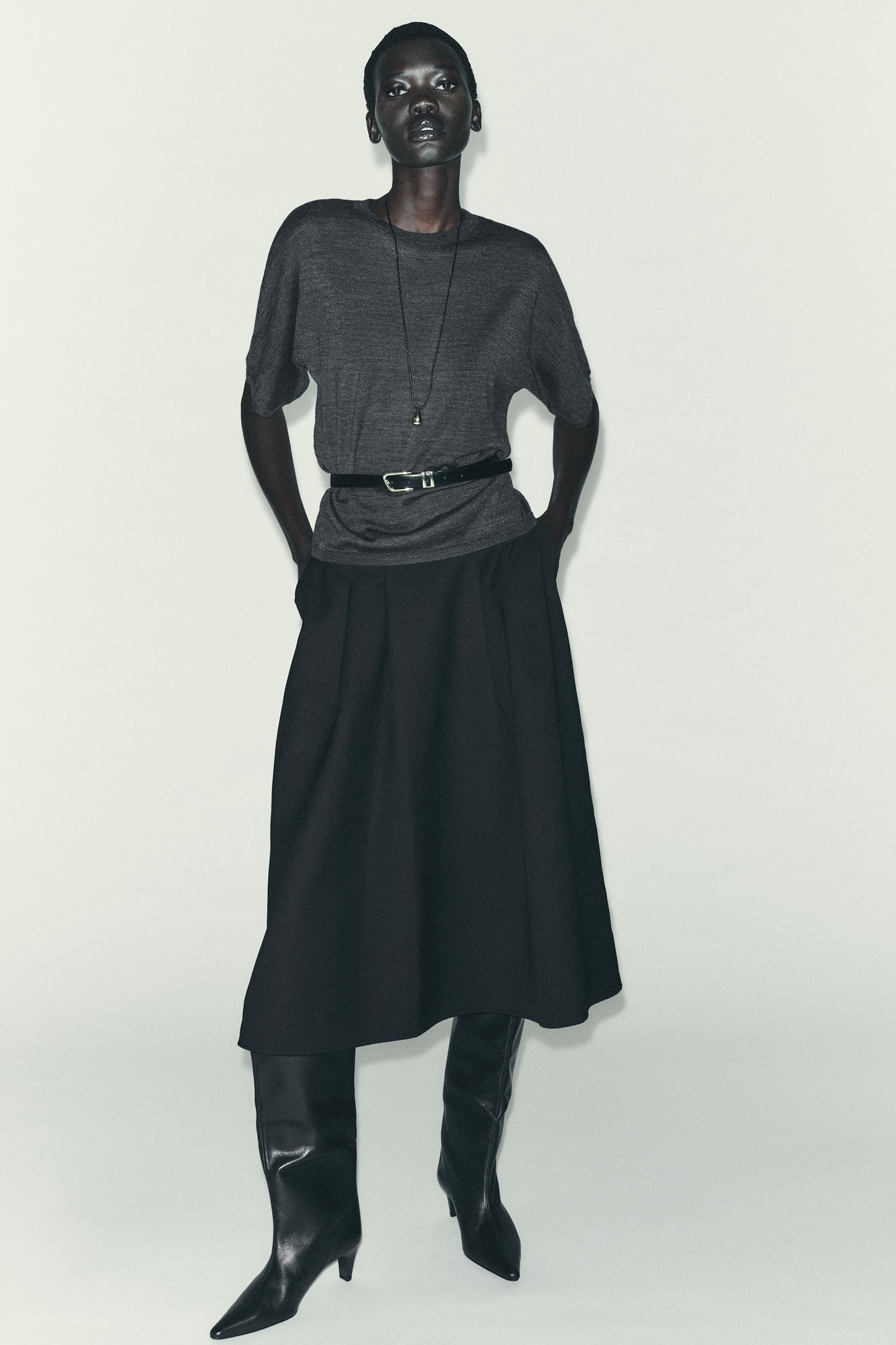 MIDI LAYER SKIRT