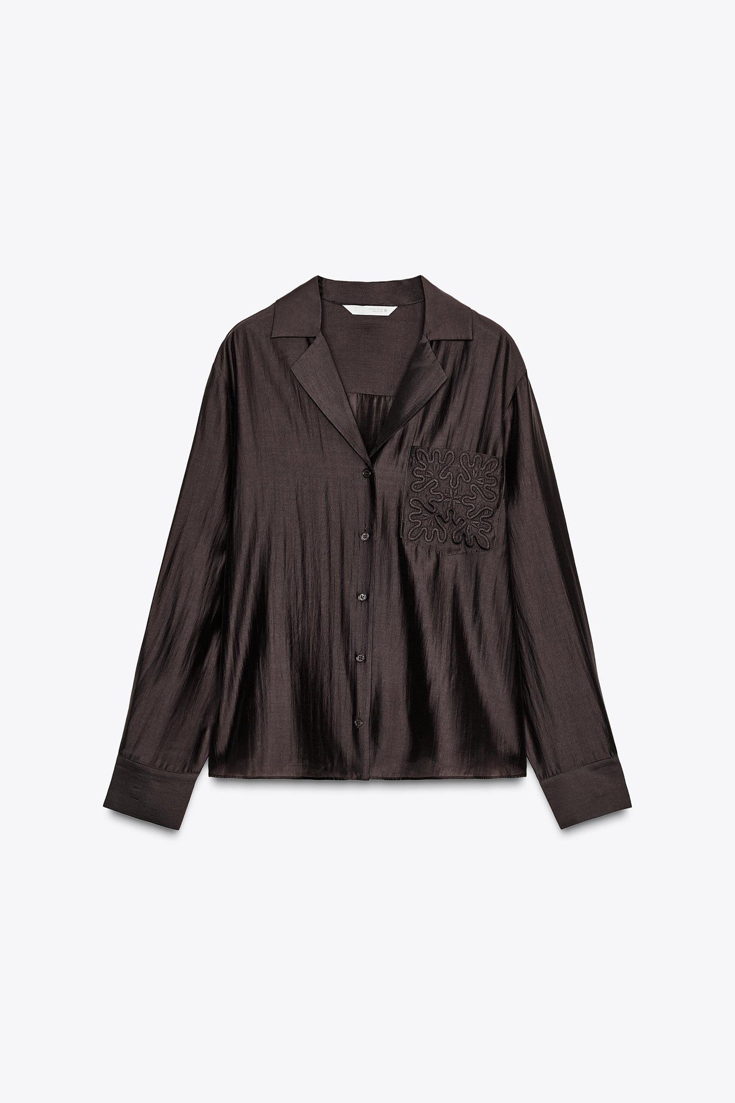 ZW COLLECTION EMBROIDERED POCKET SHIRT