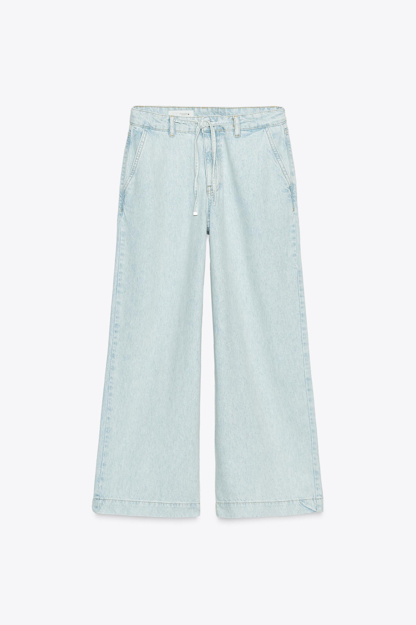 Z1975 HIGH WAIST WIDE LEG JEANS WITH LACES
