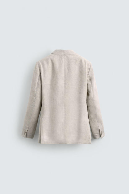 100% LINEN SUIT BLAZER