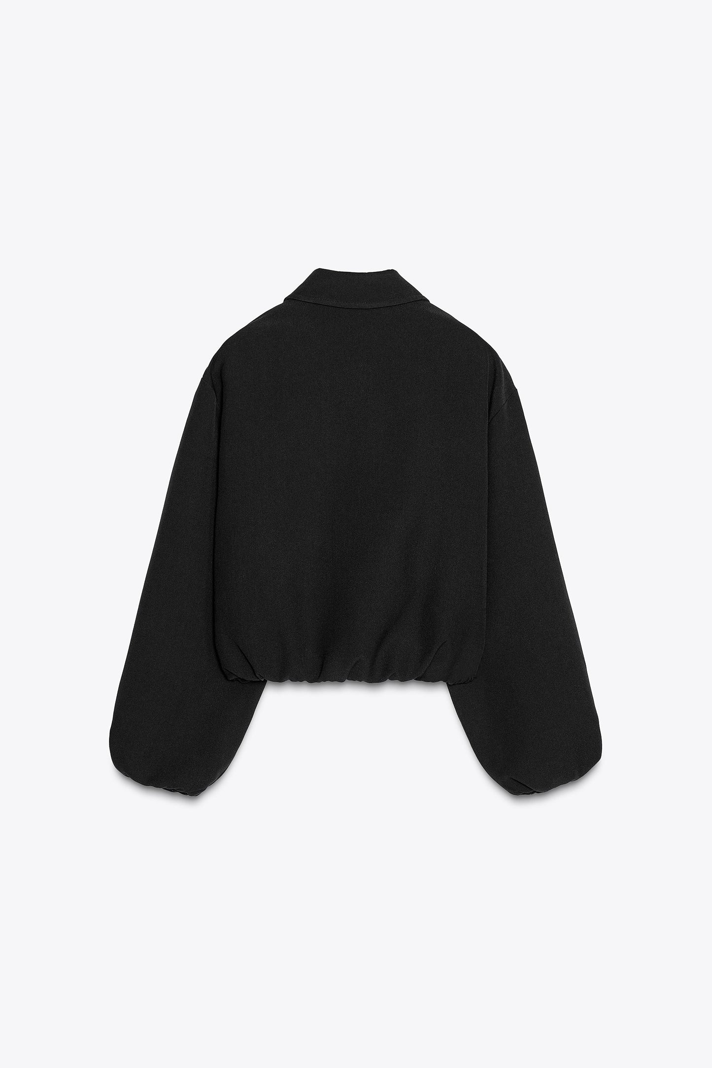 PUFFED ZIPPERED BOMBER JACKET