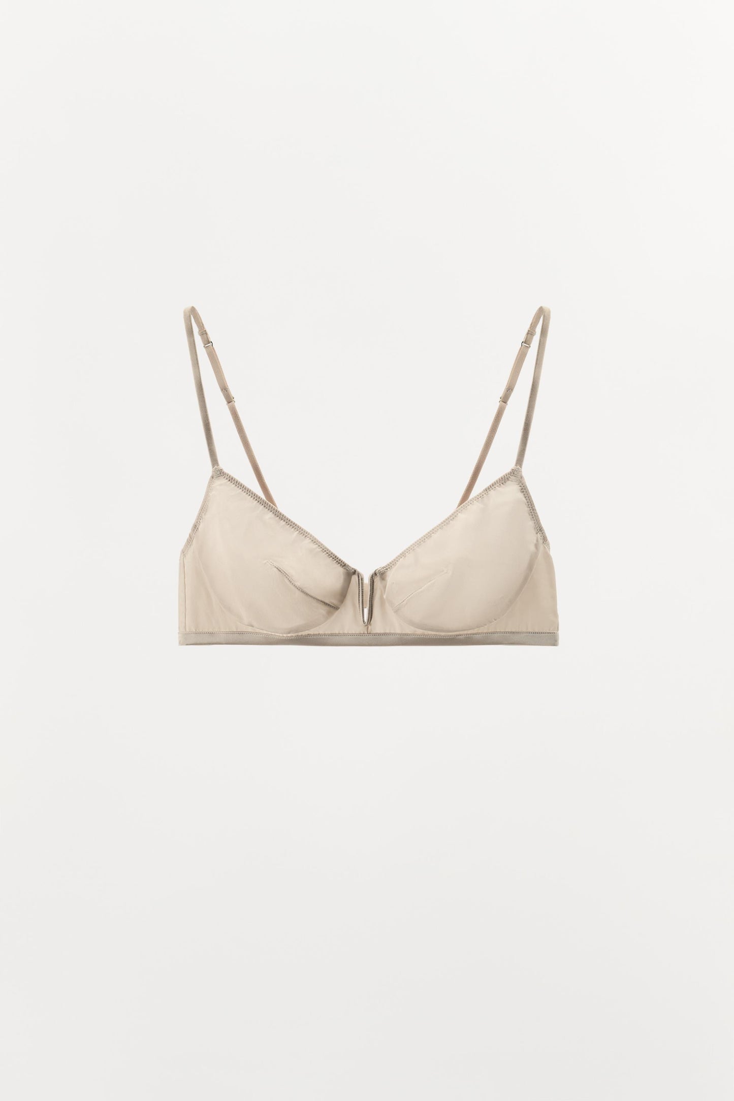 BRALETTE WITH SILK METAL PIECE