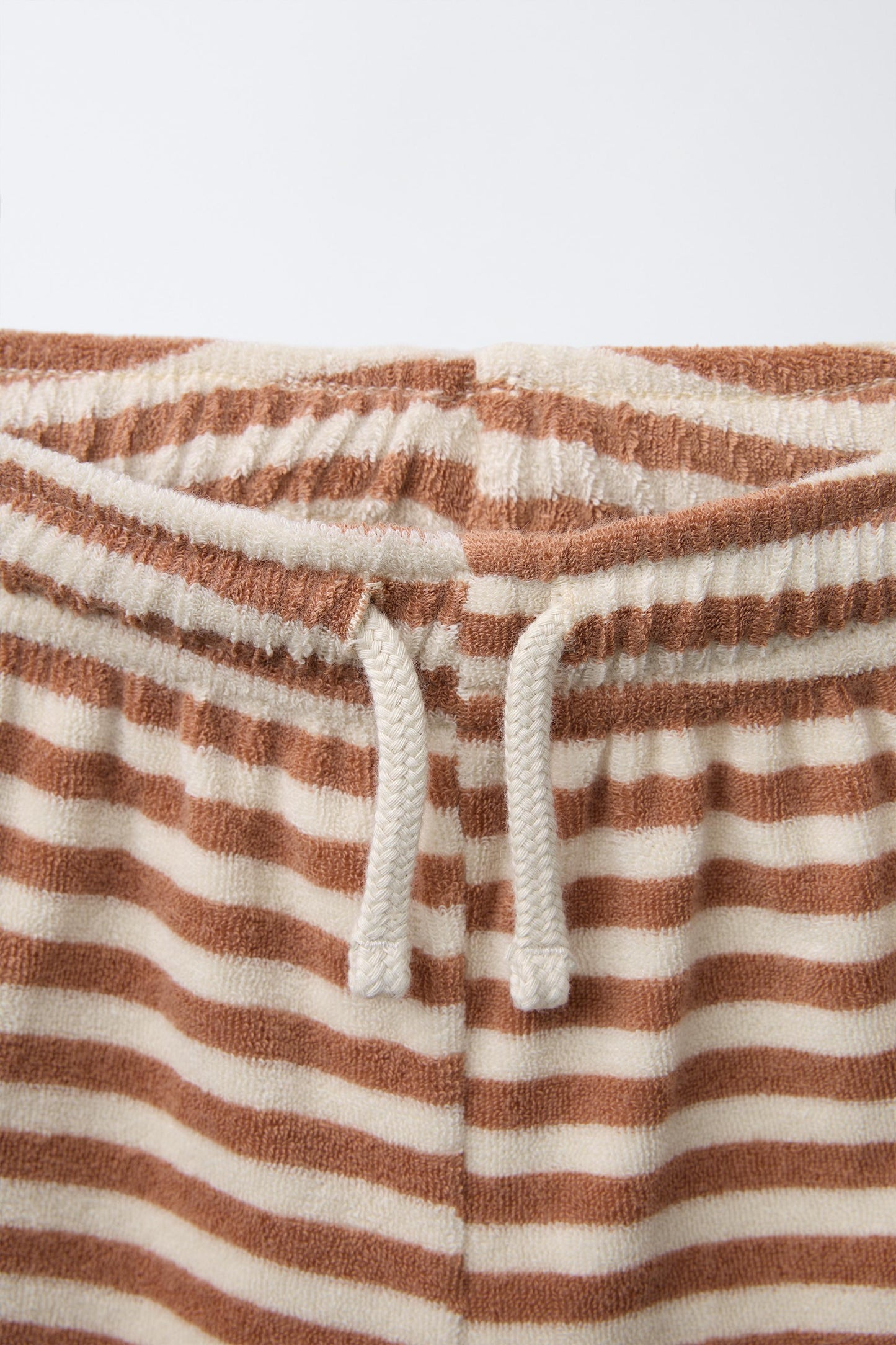 STRIPED TOWEL T-SHIRT AND BERMUDA SET