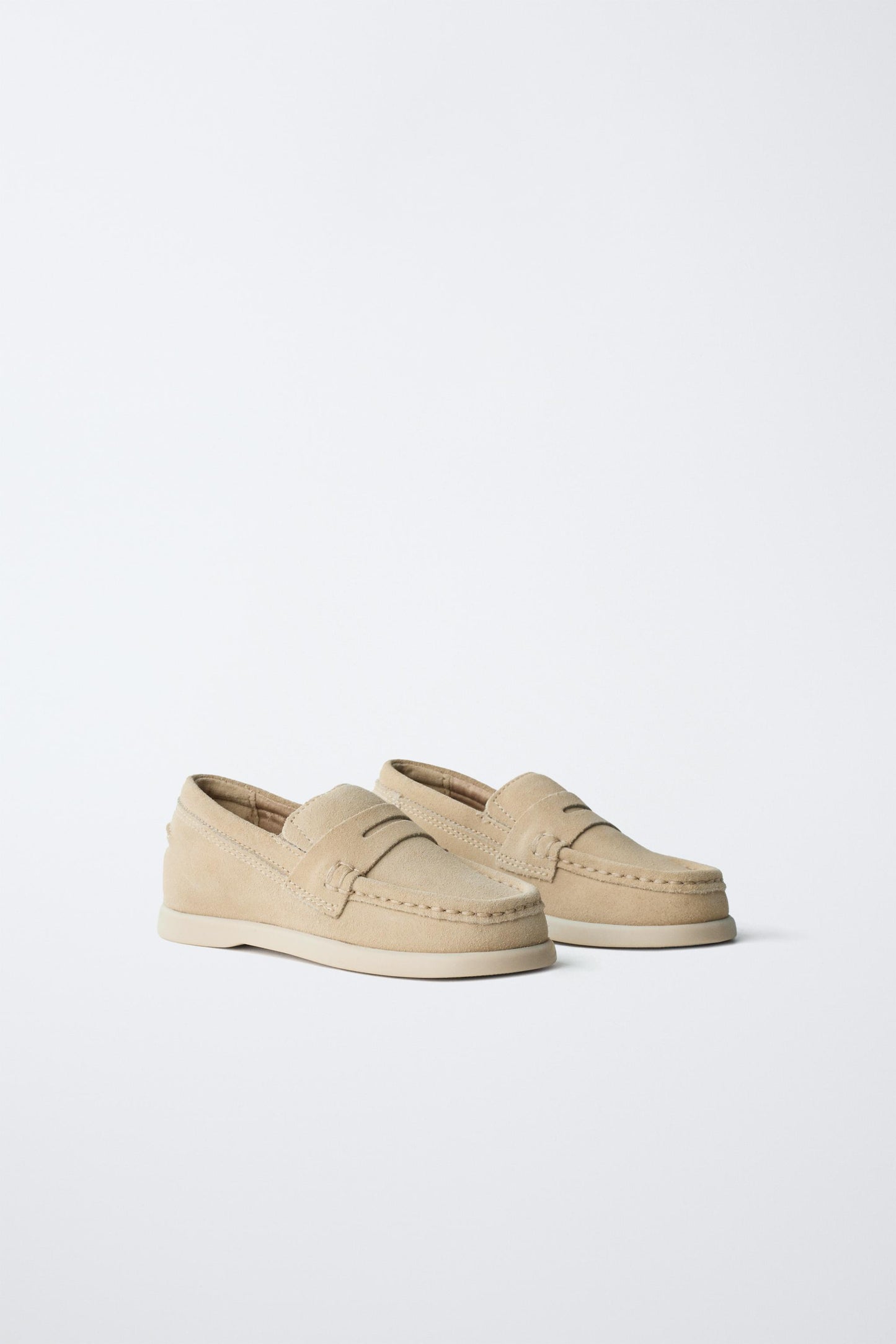 LEATHER SADDLE LOAFERS