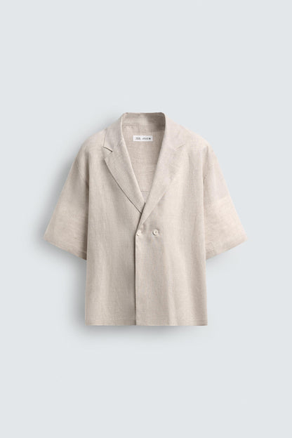 100% LINEN KIMONO SHIRT