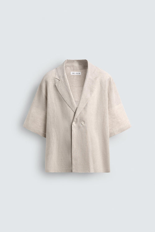 100% LINEN KIMONO SHIRT
