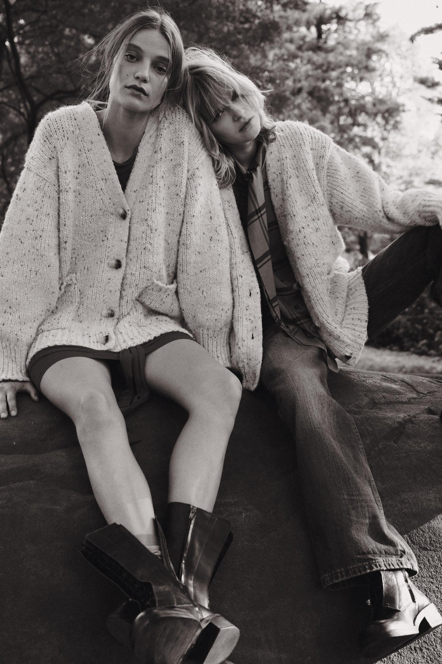 PINCHITA OVERSIZED KNIT CARDIGAN