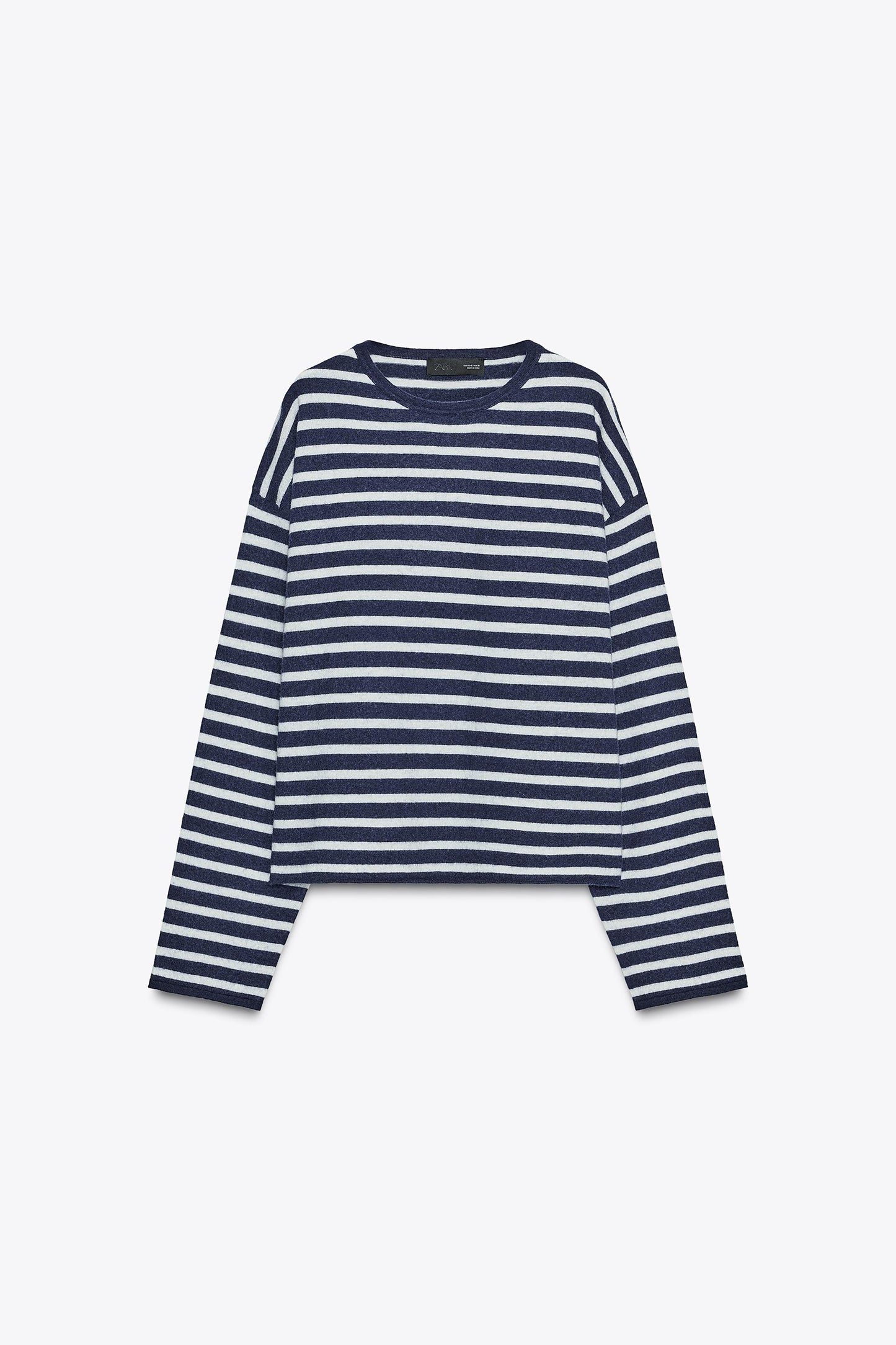 STRIPED KNIT SWEATER 100% WOOL