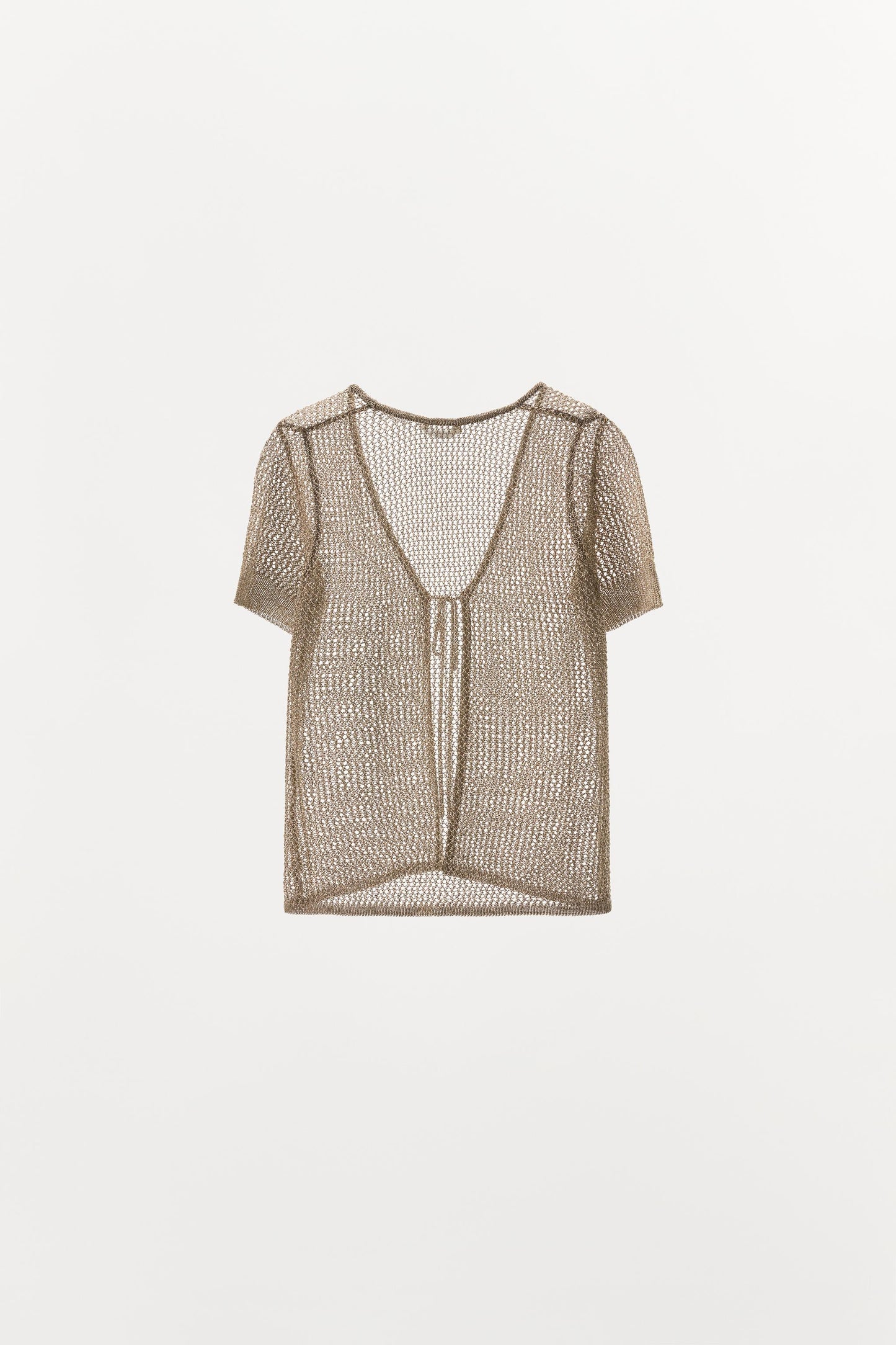 METALLIC THREAD MESH JACKET