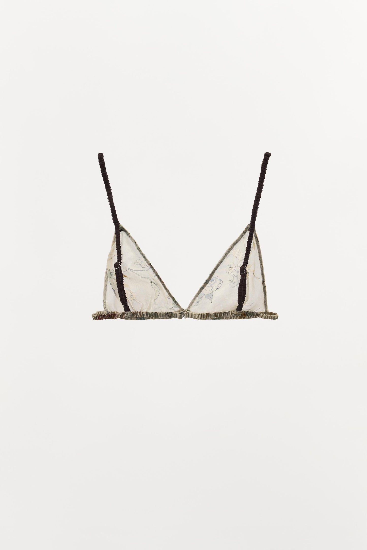 FLORAL PRINT TRIANGLE BRA