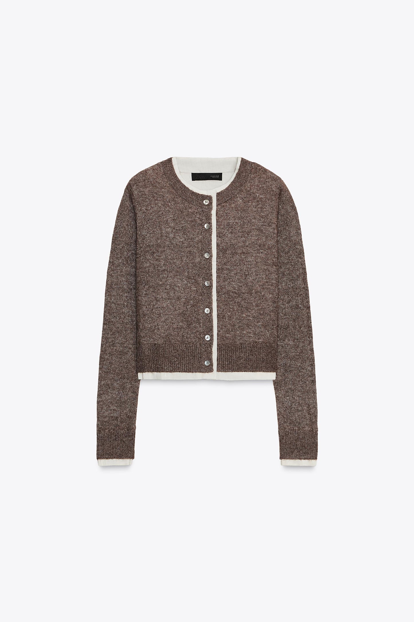 COMBINATION KNIT CARDIGAN