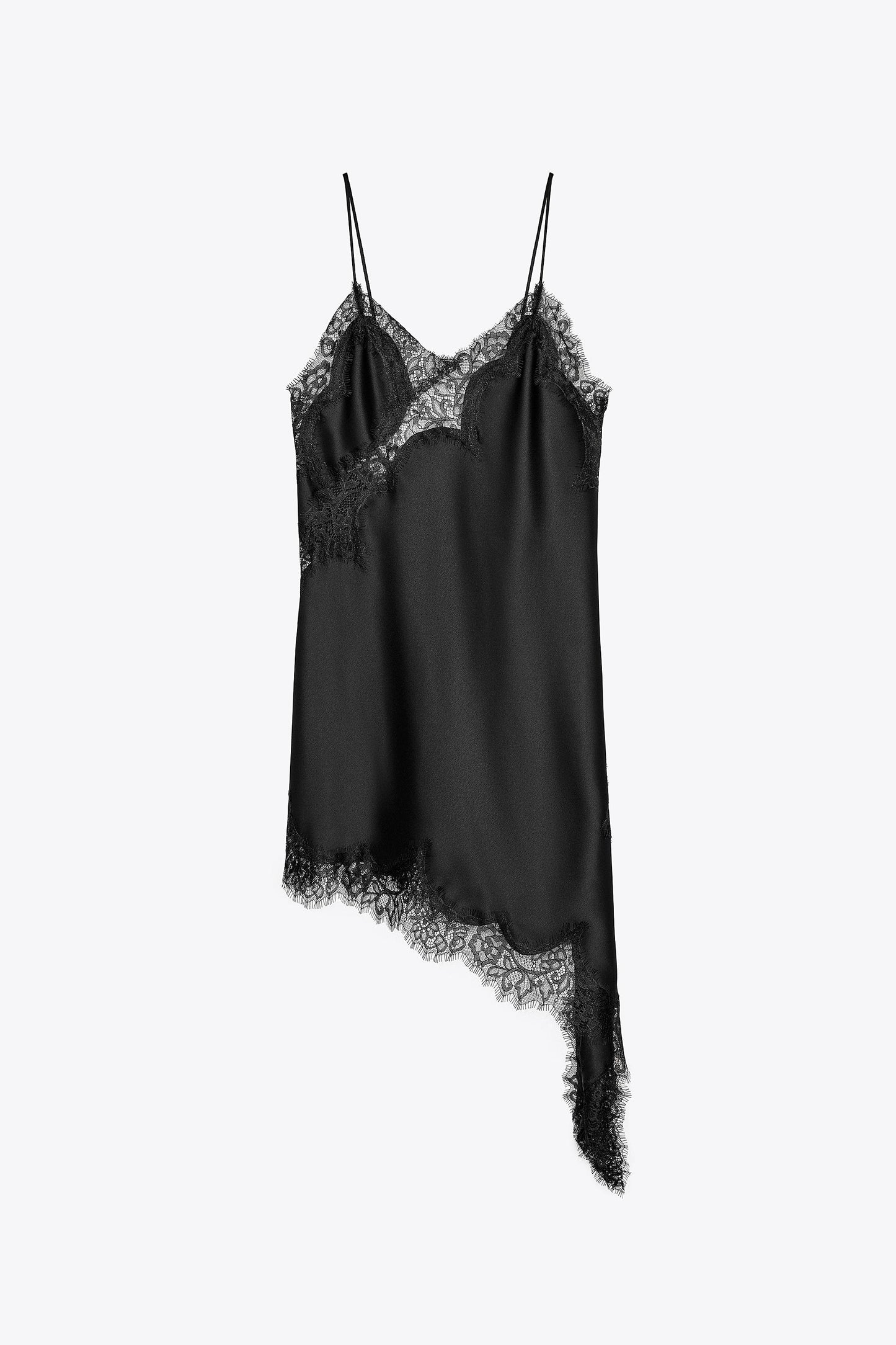 ZW COLLECTION ASYMMETRIC LACE DRESS