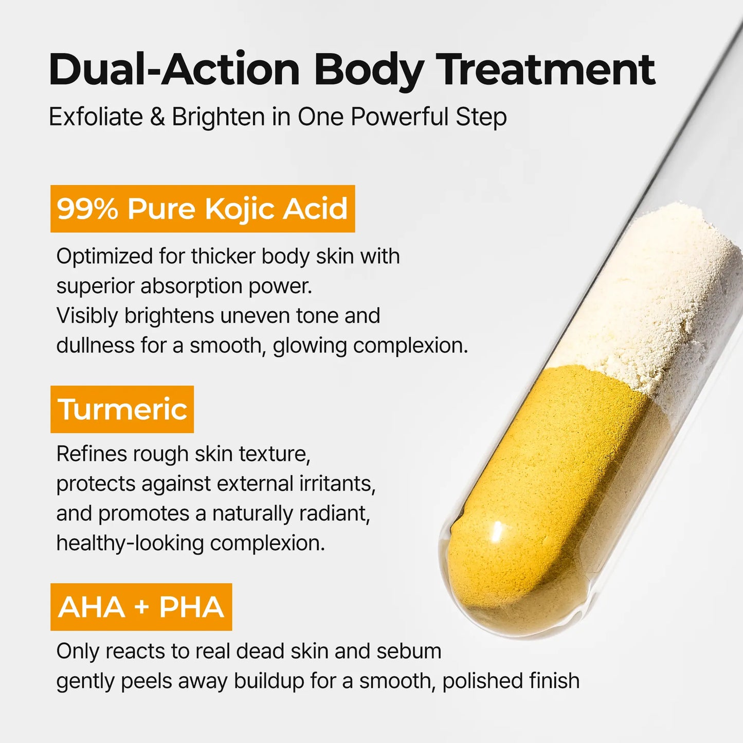 Kojic Acid Turmeric Amber Face & Body Care Set, Dark Spot & Pigmentation Care for Uneven Skin Tone