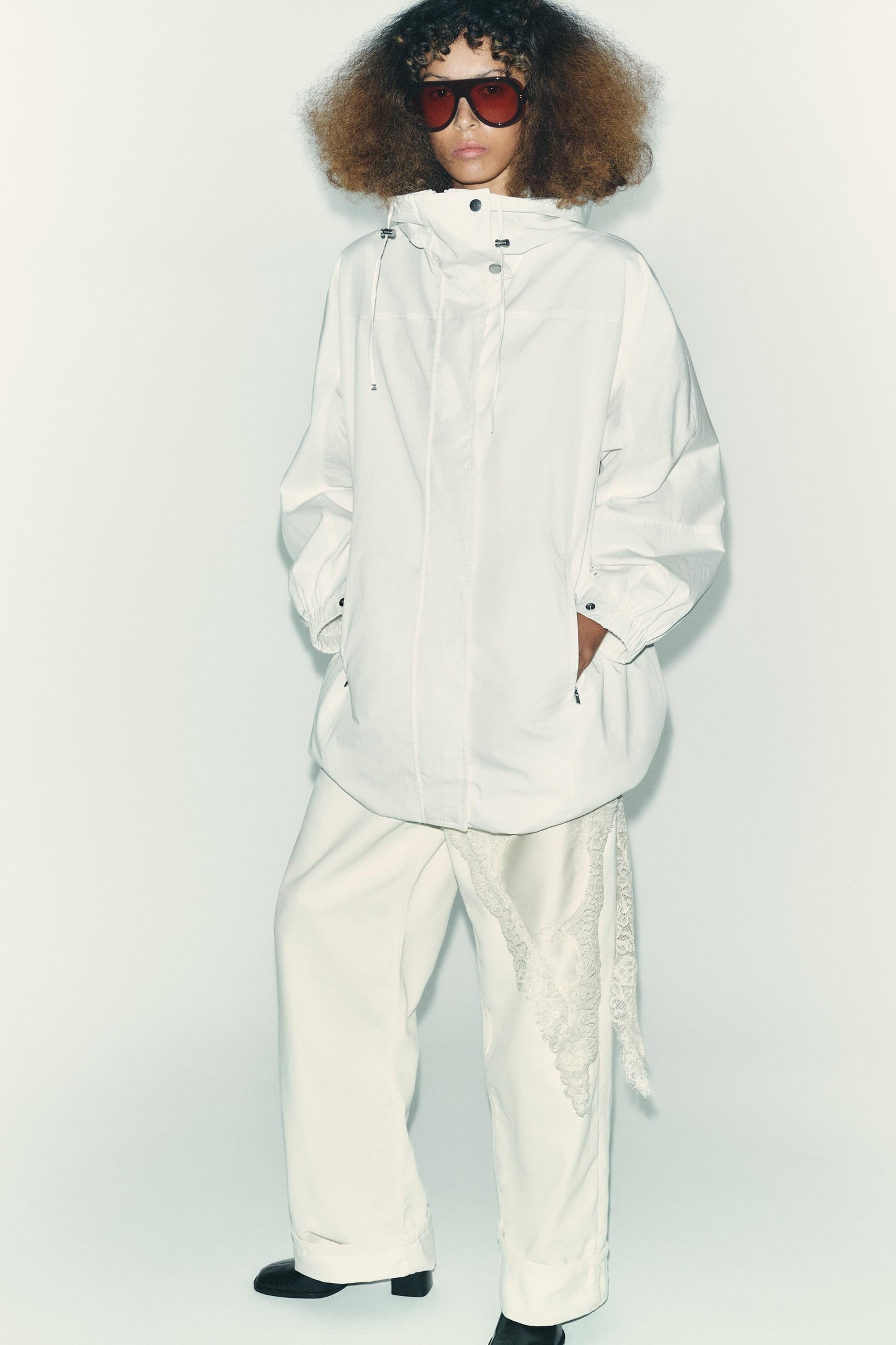 OVERSIZED MULTI-POSITION HOODIE PARKA ZW COLLECTION