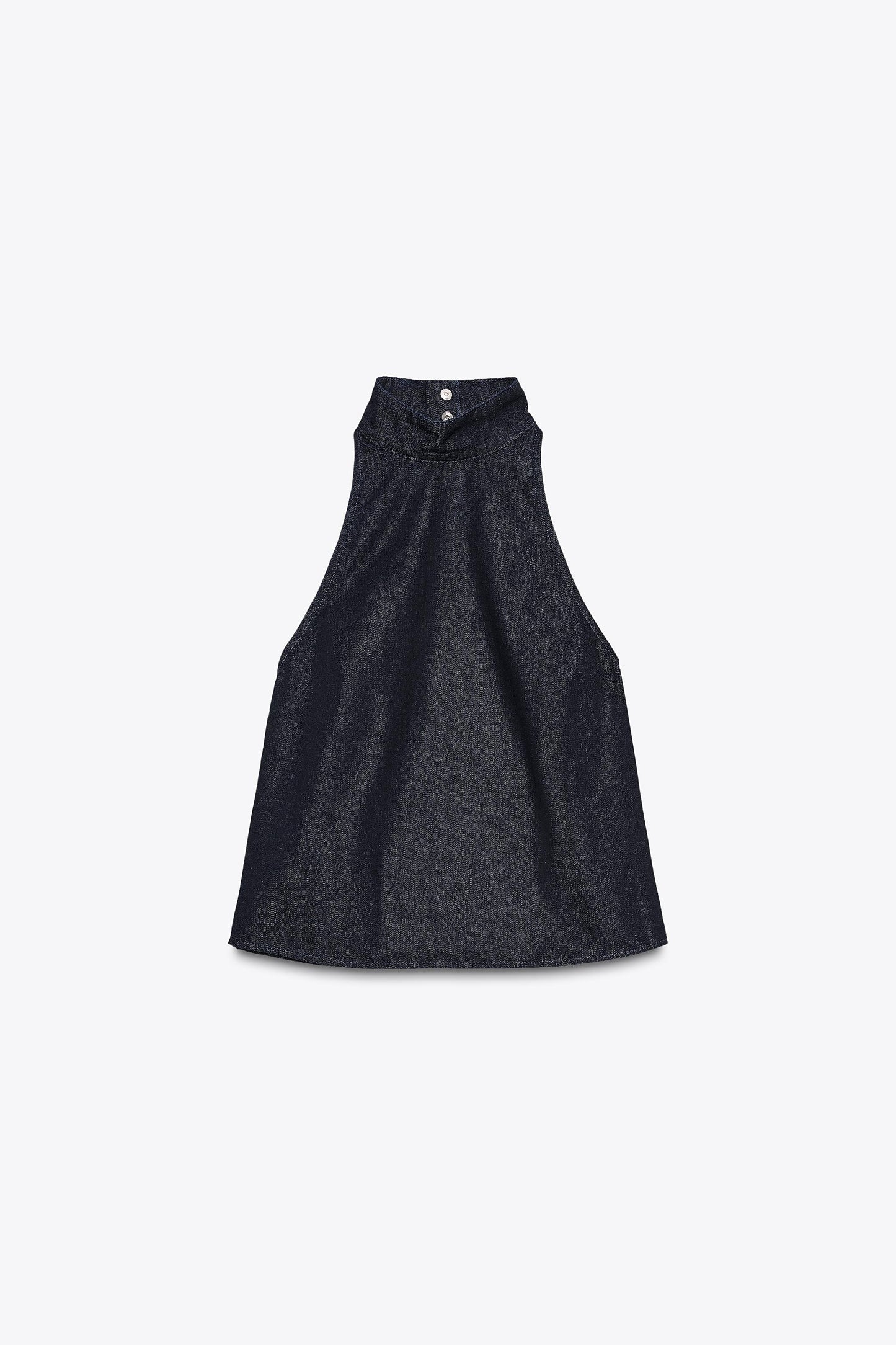 DENIM HALTER TOP TRF