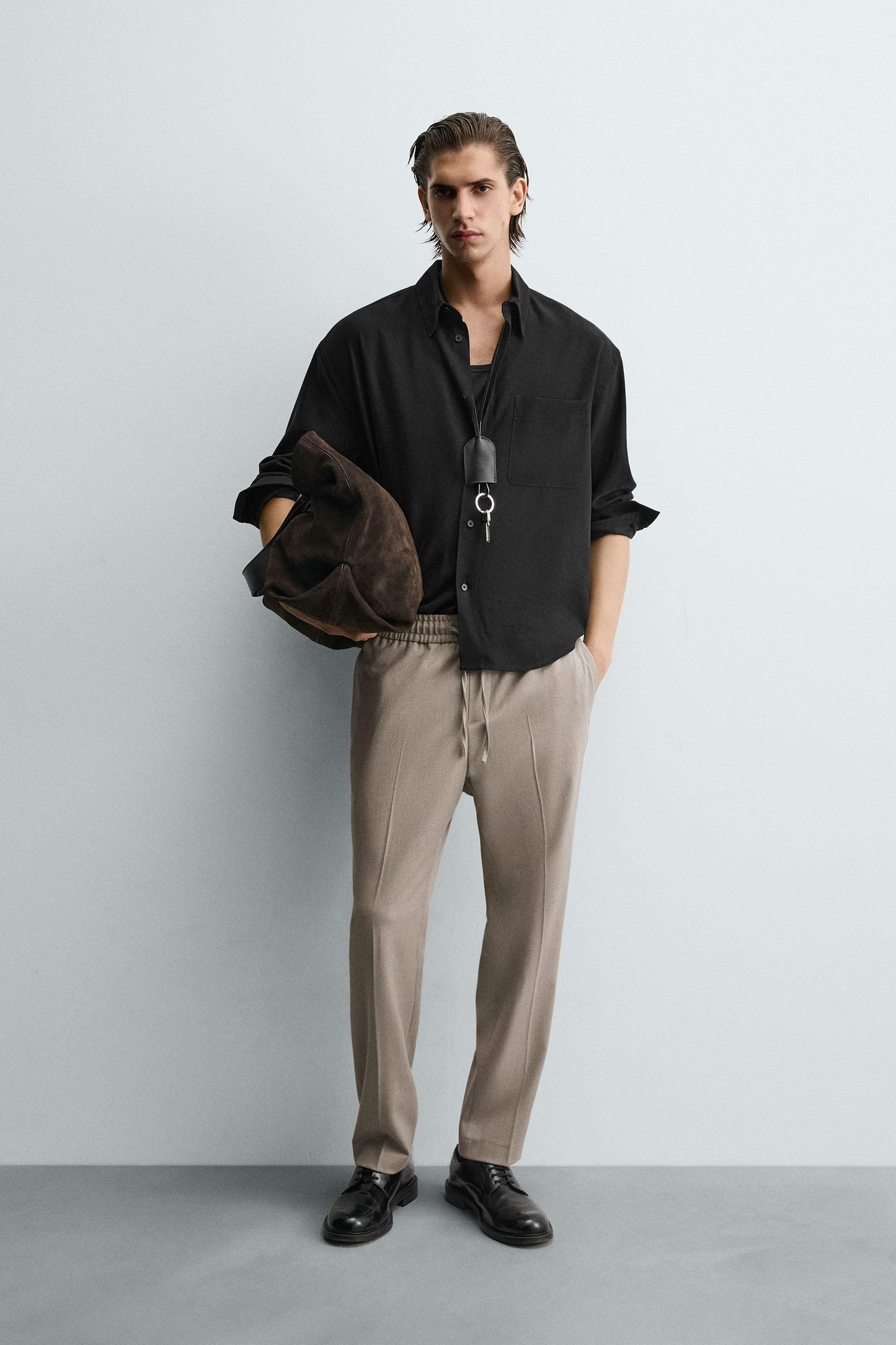 JOGGER WAIST STRETCH PANTS