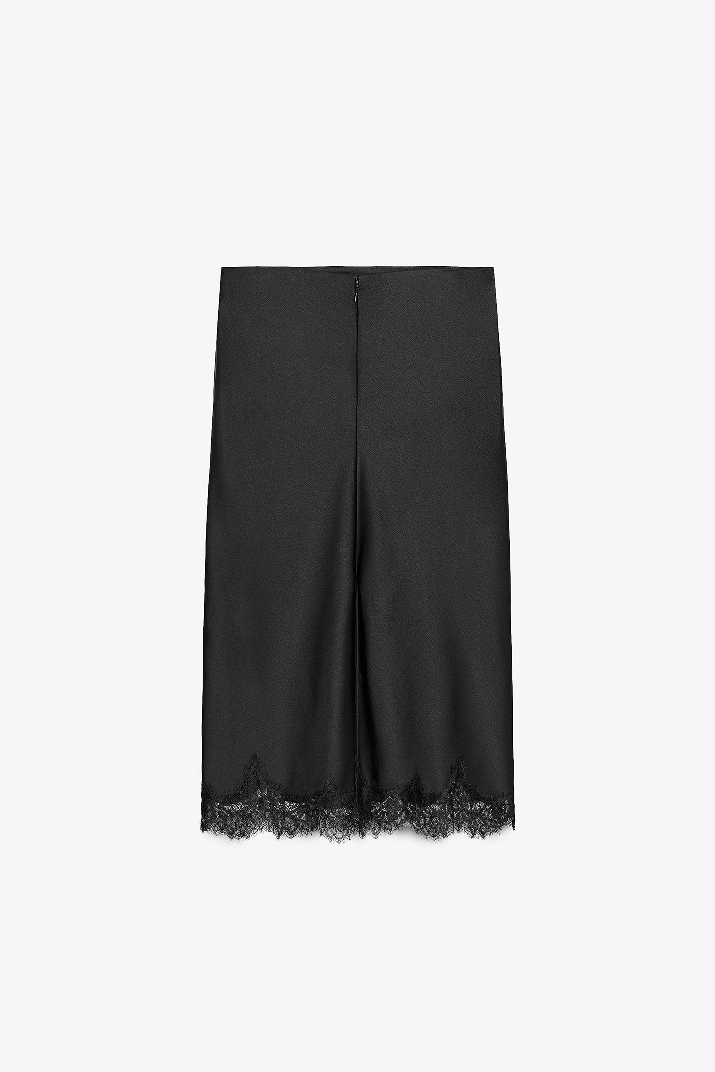 SATIN EFFECT LACE SKIRT ZW COLLECTION