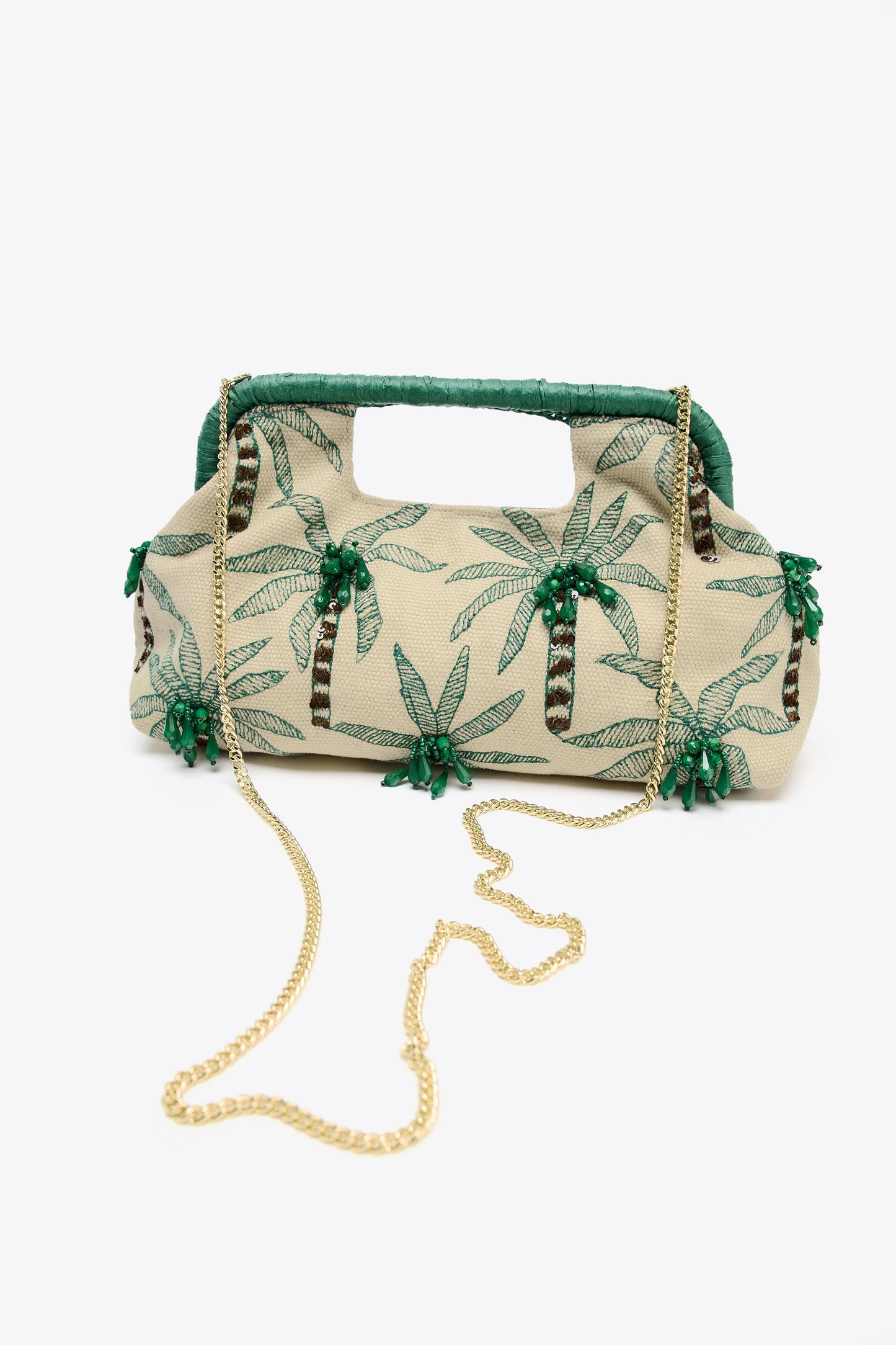 BEADED DETAIL CLUTCH