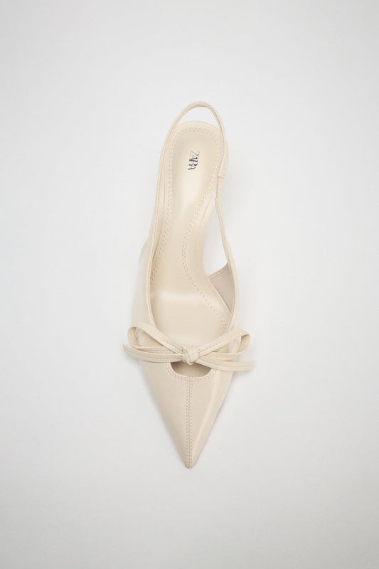 BOW SLINGBACK SHOES