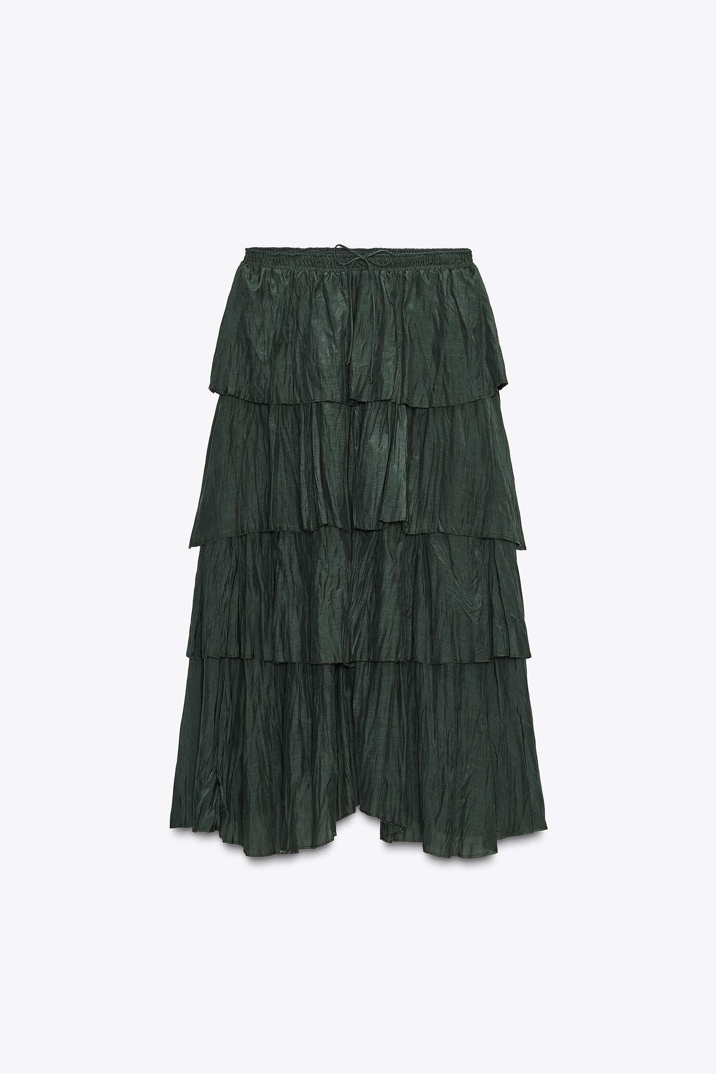 RUFFLED MIDI SKIRT ZW COLLECTION