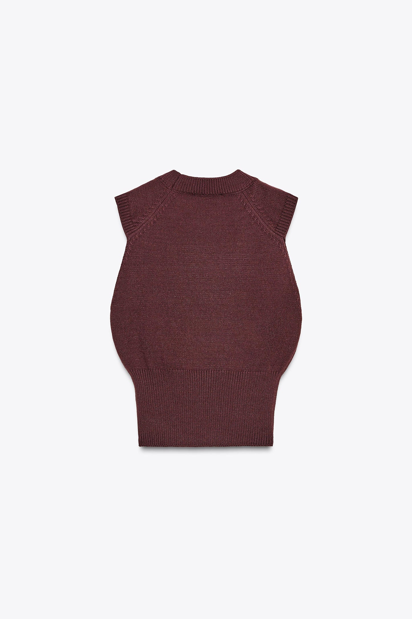 SLEEVELESS KNIT TOP