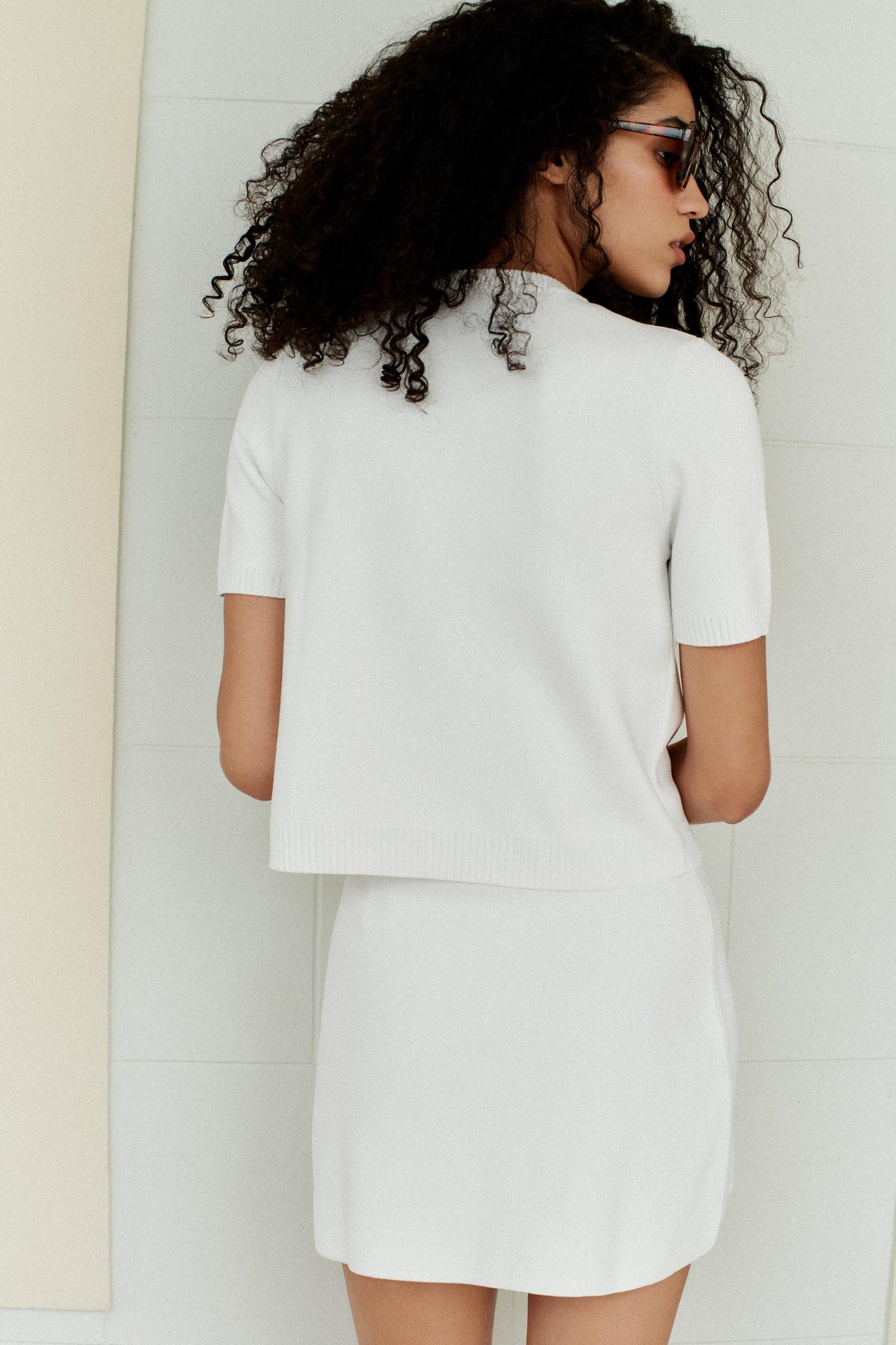 KNIT MINI SKIRT