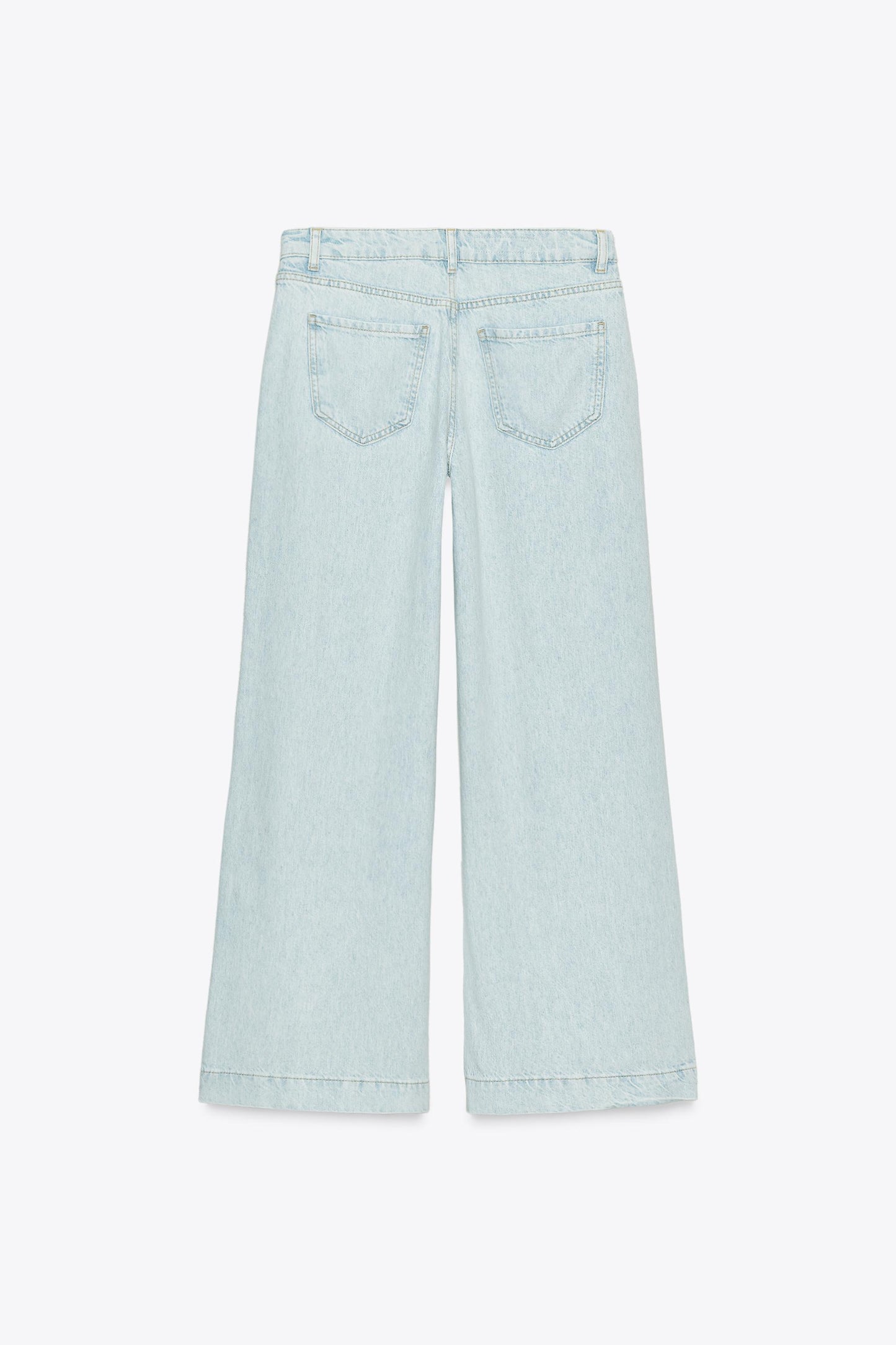 Z1975 HIGH WAIST WIDE LEG JEANS WITH LACES