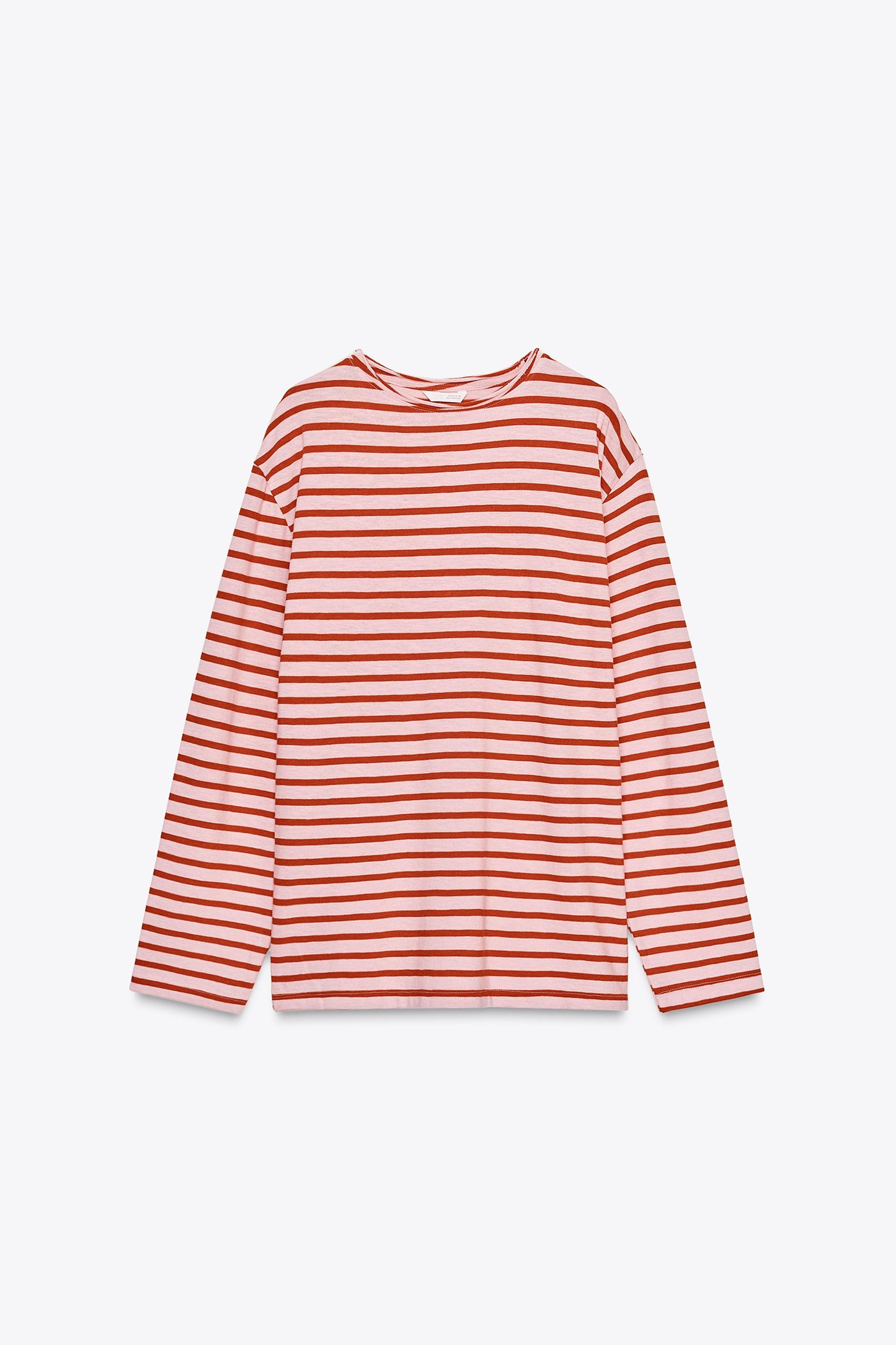 SLUB STRIPED COTTON T-SHIRT