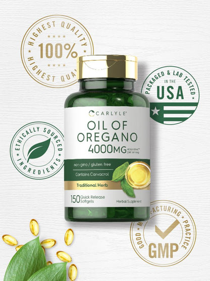 Oregano Oil 4000mg per serving | 150 Softgels