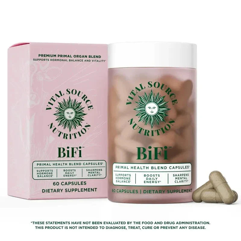 Vital Source BiFi Primal Organ Blend Capsules – Hormone Balance, Energy, Mental