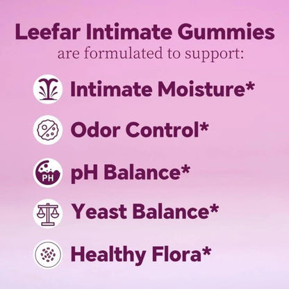 Leefar Women's Probiotic Slippery Elm Pineapple 60 gummies