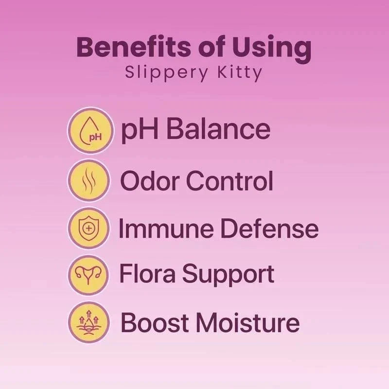 Kitty Queen Slippery Kitty – Feminine Probiotic + Moisture Gummies