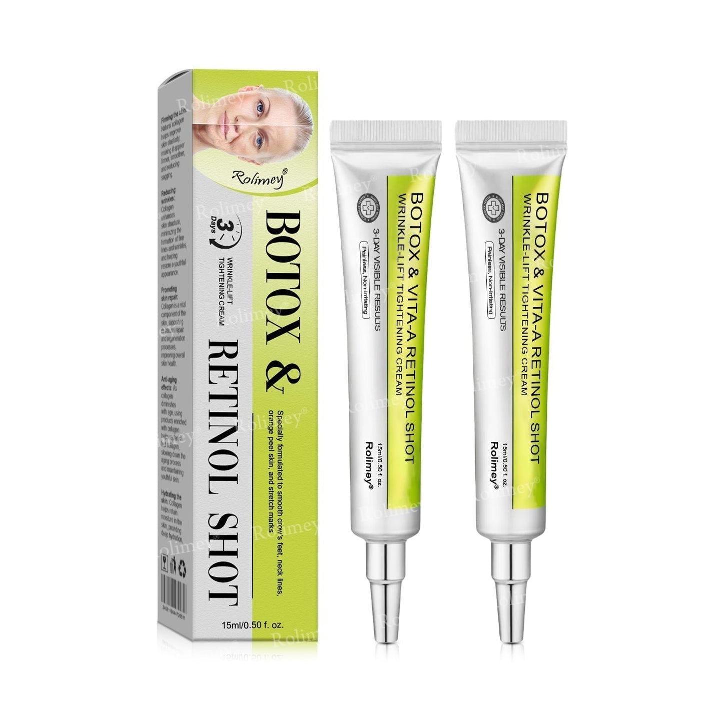 👨‍⚕️Made and shipped from Australia 💫Rolimey® Botox & Vita-A Retinol Shot Wrinkle-Lift Tightening cream - Last Day Promotion 70% OFF